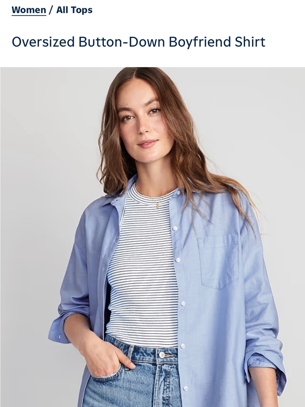 Old navy women’s boyfriend Oversized Button-Down Shirt